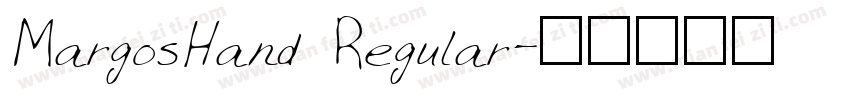 MargosHand Regular字体转换